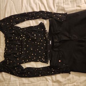 2 piece black outfit